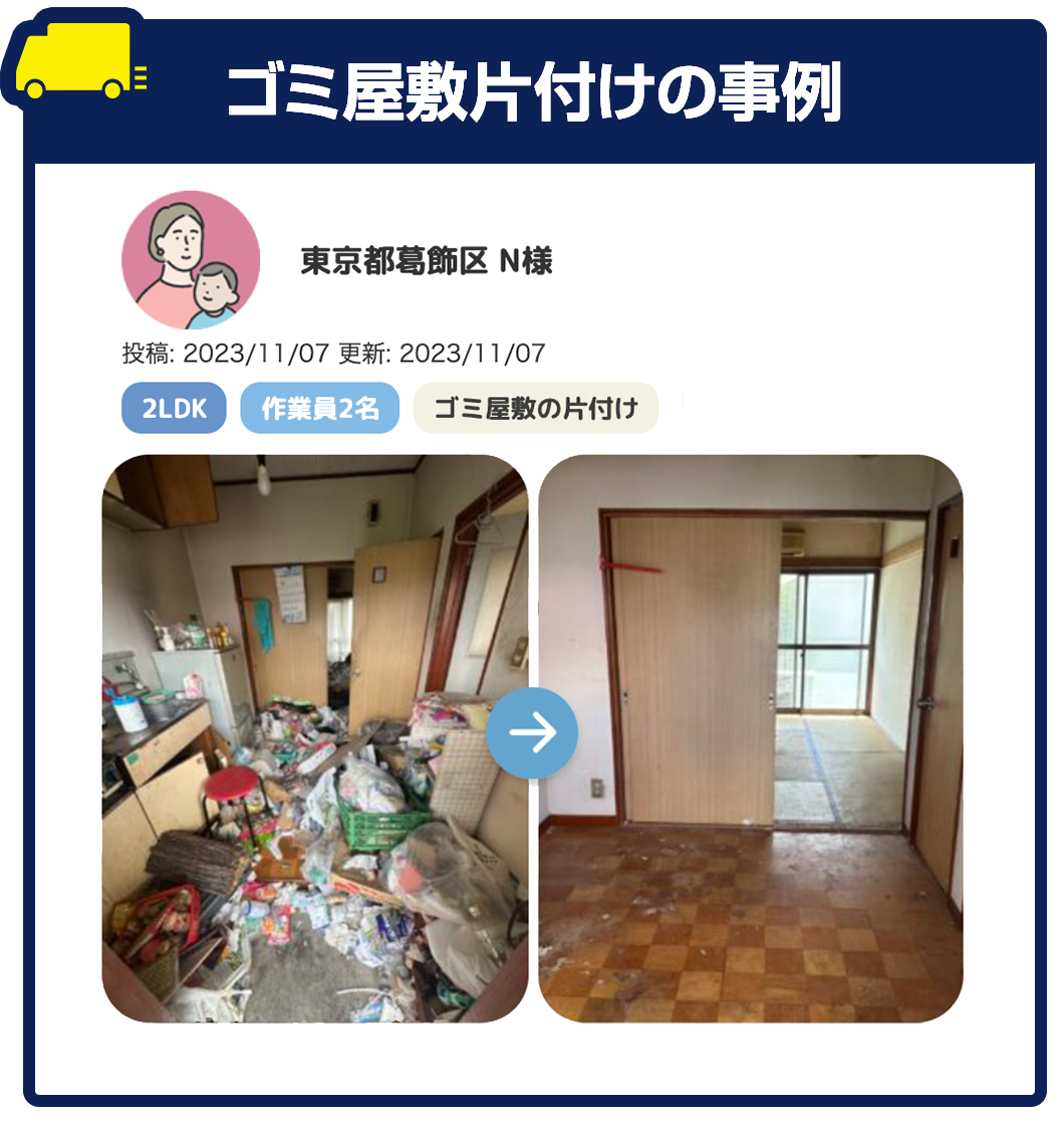 ゴミ屋敷の片付け事例